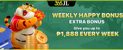 Promotional banner for weekly happy bonus at GGBet PH
